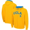 COLOSSEUM COLOSSEUM GOLD UCLA BRUINS ARCH & LOGO 3.0 FULL-ZIP HOODIE