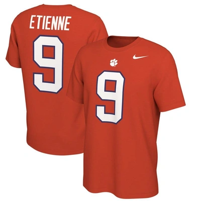 Nike Men's Travis Etienne Orange Clemson Tigers Alumni Name Number T-shirt