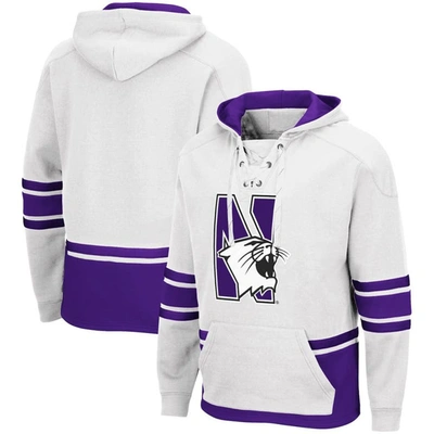 Colosseum White Northwestern Wildcats Lace Up 3.0 Pullover Hoodie