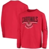 CHAMPION YOUTH CHAMPION RED LOUISVILLE CARDINALS BASKETBALL LONG SLEEVE T-SHIRT