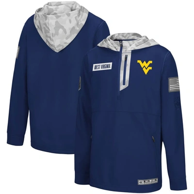 Colosseum Kids' Big Boys Navy, Arctic Camo West Virginia Mountaineers Oht Military-inspired Appreciation Shellback Q In Navy,arctic Camo