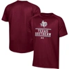 UNDER ARMOUR YOUTH UNDER ARMOUR MAROON TEXAS SOUTHERN TIGERS PRIMARY LOGO TECH RAGLAN PERFORMANCE T-SHIRT