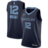 Nike Nba Team Limited Jersey Sw Fan Edition Gray Memphis Grizzlies Morant No. 12 Navy Blue Dark Blue