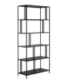 Hudson & Canal Winthrop 36" Wide Bookcase In Blackened Bronze