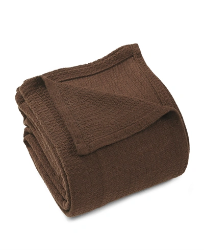 Superior Ultra-soft Textured Weave Blanket, Twin Bedding In Gray