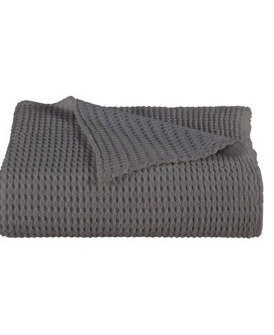 White Sand Pebble Beach Honeycomb Coverlet, King In Stone