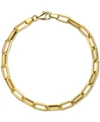 Macy's Paperclip Link Chain Bracelet In 14k Gold In Gold