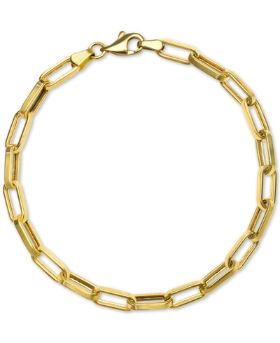 Macy's Paperclip Link Chain Bracelet In 14k Gold
