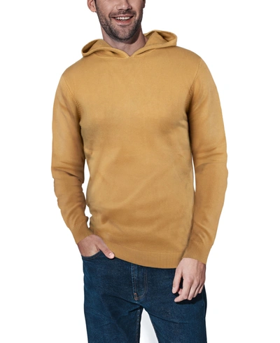 X-ray Men's Basic Hooded Midweight Sweater In Copper