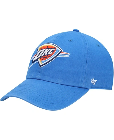 47 Brand Men's Blue Oklahoma City Thunder Team Clean Up Adjustable Hat