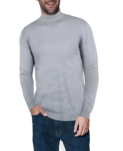 X-ray X Ray Casual Mock Neck Pullover Sweater In Light Heather Grey