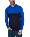 X-RAY X-RAY MEN'S BASIC HOODED COLORBLOCK MIDWEIGHT SWEATER