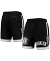Pro Standard Men's Black Brooklyn Nets Chenille Shorts In Black