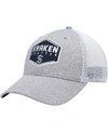 47 BRAND MEN'S GRAY SEATTLE KRAKEN HITCH CONTENDER FLEX HAT