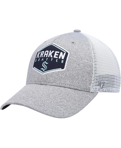 47 Brand Men's Gray Seattle Kraken Hitch Contender Flex Hat