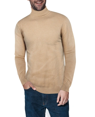 X-ray Men's Turtleneck Pull Over Sweater In Oatmeal
