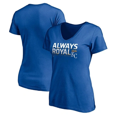 Fanatics Branded Royal Kansas City Royals Hometown V-neck T-shirt