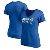 Fanatics Branded Royal Kansas City Royals Hometown V-neck T-shirt In Royal