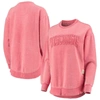 Pressbox Red Wisconsin Badgers Ponchoville Pullover Sweatshirt In Red