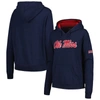 Stadium Athletic Women's Navy Ole Miss Rebels Big Logo Pullover Hoodie In Navy