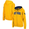 COLOSSEUM STADIUM ATHLETIC GOLD WEST VIRGINIA MOUNTAINEERS ARCHED NAME FULL-ZIP HOODIE