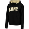 Colosseum Women's Stadium Athletic Black Army Black Knights Helmet Arched Name Full-zip Sweatshirt In Black