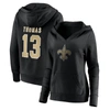 Fanatics Women's Michael Thomas Black New Orleans Saints Player Icon Name Number Pullover Hoodie In Black