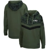 Colosseum Women's  Olive, Camo Lsu Tigers Oht Military-inspired Appreciation Extraction Chevron Pullo In Olive