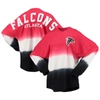 Fanatics Women's  Red, Black Atlanta Falcons Ombre Long Sleeve T-shirt In Red