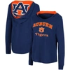 Colosseum Navy Auburn Tigers Catalina Hoodie Long Sleeve T-shirt In Navy