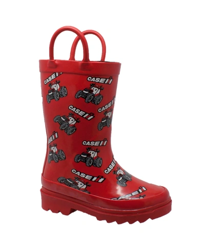 Case Ih Toddler Boys And Girls Big Rubber Boots In Red