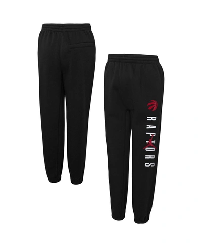 Jordan Kids' Youth Boys Black Toronto Raptors Courtside Statement Edition Fleece Pants