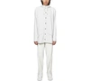 Rains Long Hooded Raincoat In Off White