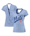 Touché Women's Royal New York Mets Hail Mary V-neck Back Wrap T-shirt In Royal