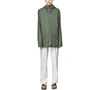 Rains Short Hooded Raincoat In Green