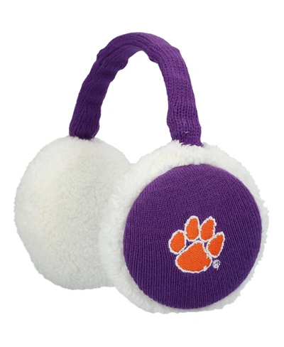 Zoozatz Women's Clemson Tigers Team Earmuffs In Purple