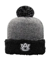 Top Of The World Women's Black Auburn Tigers Snug Cuffed Knit Hat With Pom In Black