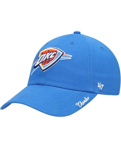 47 Brand Women's Blue Oklahoma City Thunder Miata Clean Up Logo Adjustable Hat