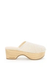 Magda Butrym Crochet Closed Clog In Ivory (white)