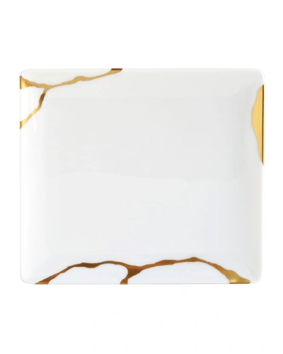 BERNARDAUD KINTSUGI RECTANGULAR TRAY 