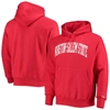 Champion Red Winston-salem State Rams Tall Arch Pullover Hoodie In Red