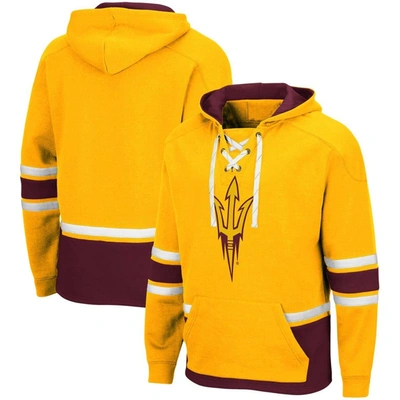 COLOSSEUM COLOSSEUM GOLD ARIZONA STATE SUN DEVILS LACE UP 3.0 PULLOVER HOODIE