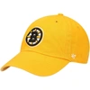 47 '47 GOLD BOSTON BRUINS CLEAN UP ADJUSTABLE HAT