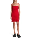 Givenchy 4g Embroidered Mini Shift Dress In Red