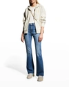 Rag & Bone Nina High-rise Flared Stretch-denim Jeans In Clean Mick