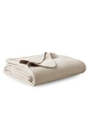 Coyuchi Honeycomb Organic Cotton Throw Blanket In Ivory