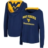 COLOSSEUM COLOSSEUM NAVY WEST VIRGINIA MOUNTAINEERS CATALINA HOODIE LONG SLEEVE T-SHIRT