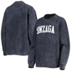 PRESSBOX PRESSBOX NAVY GONZAGA BULLDOGS COMFY CORD VINTAGE WASH BASIC ARCH PULLOVER SWEATSHIRT