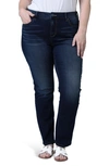 Slink Jeans High Waist Straight Leg Jeans In Blue