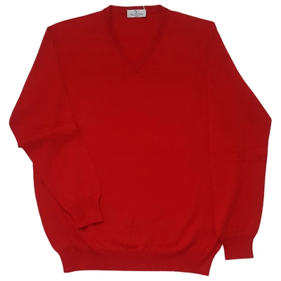 Pre-owned Valentino Wool Pull In Red